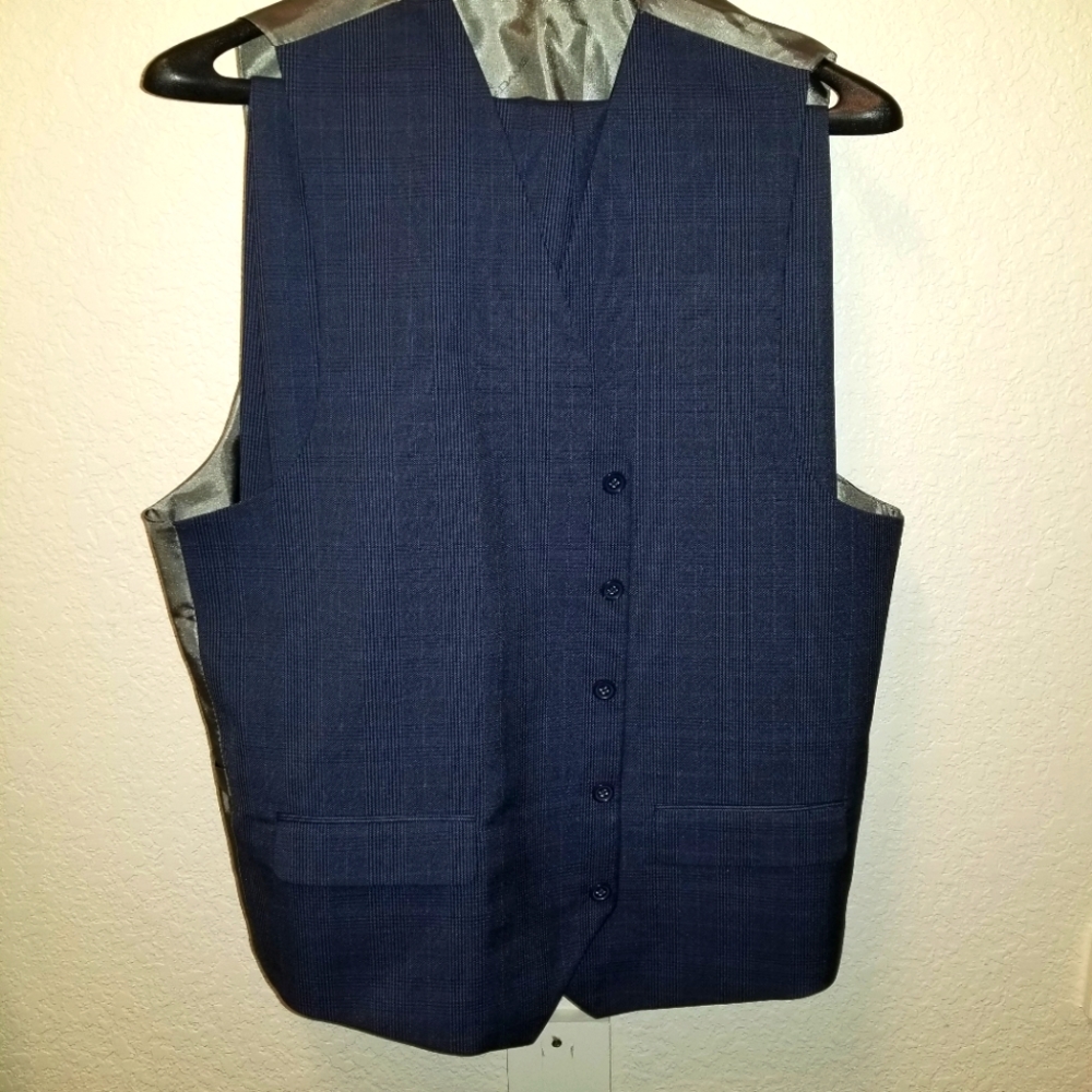 42L Stacy Adams 3 piece Blue Suit